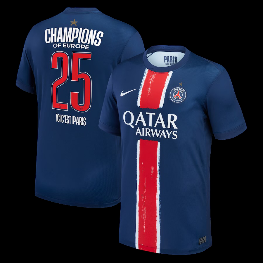 Maillot Paris SG champion d’Europe 25